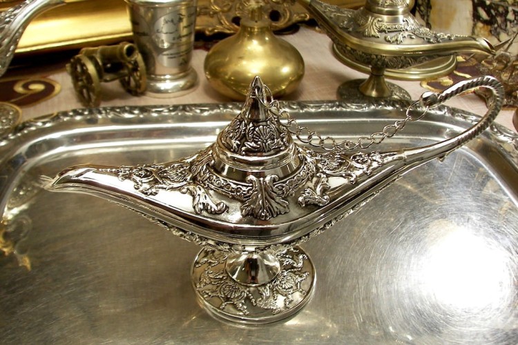 Lampa alladyna z dedykacją grawerowaną