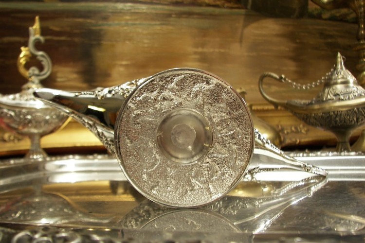 lampa alladyna z życzeniami