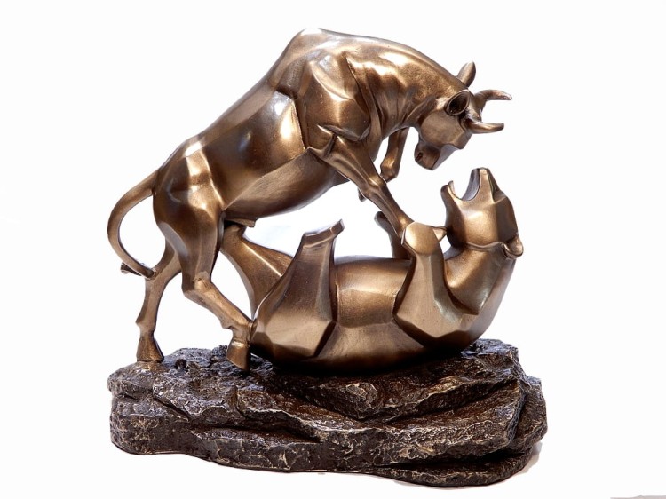 symbol giełdy byk i niedźwiedź prezent