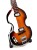 Mini gitara basowa The Beatles ma około 27,5 cm wysokości i stanowi dekoracyjny model na półkę.