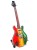 Miniaturowa gitara Bob Marley sprawdzi się jako dekoracja pokoju muzycznego, studia lub półki kolekcjonera.