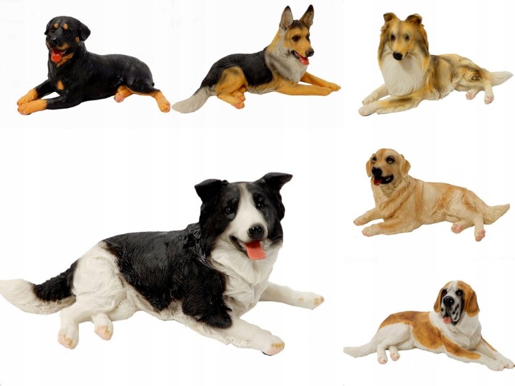 porcelanowe figurki psów prezent dla miłośnika psów