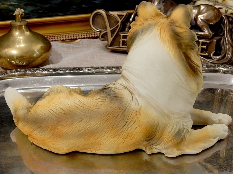 piękna figurka dla psiarza Collie długowłosy