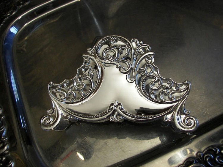 serwetnik platerowany srebrem