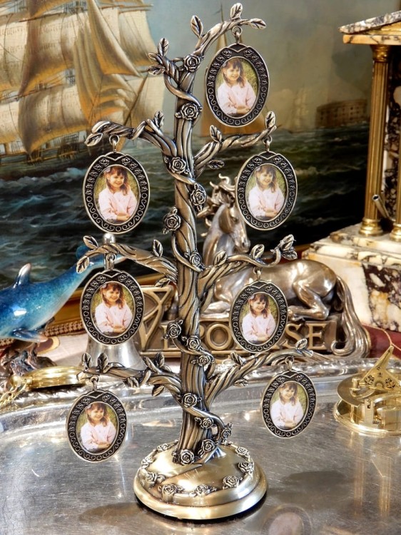 drzewko genealogiczne ze zdjęciami na rocznicę