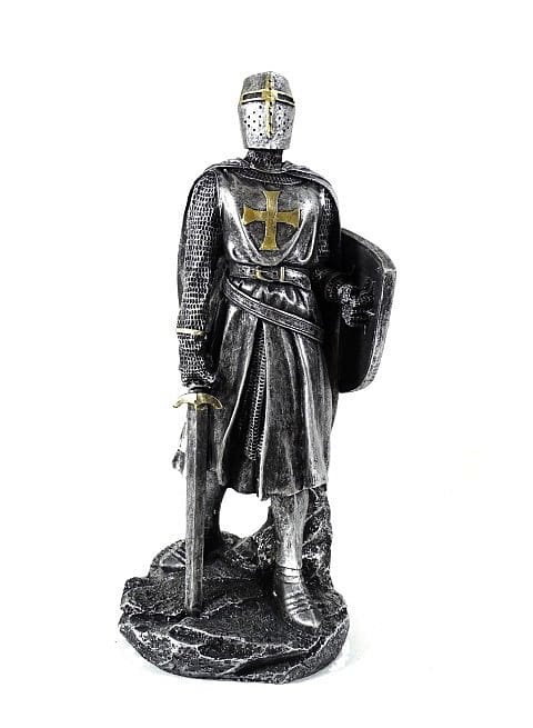 prezent na urodziny rycerz templariusz w zbroi