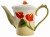Dzbanek porcelanowy 700 ml z czerwonym anturium to oryginalny prezent dla mamy, cioci lub miłośniczki kwiatów.