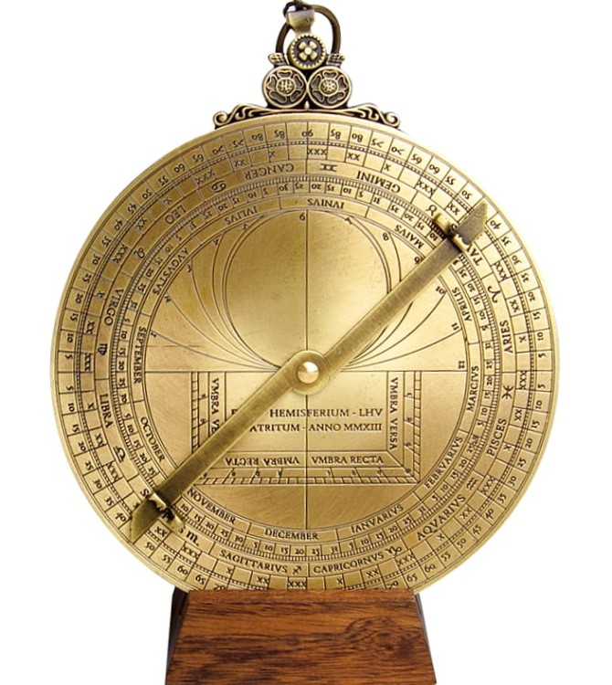 prezent dla żeglarza astrolabium mosiężne z XVIII w.