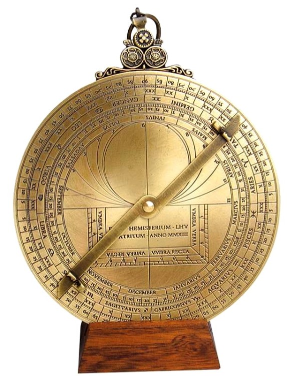 Hemisferium astrolabium mosiężne na oryginalny prezent