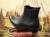 Buty kowbojki czarne na piknik country
