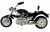 model motocykla crusier z zegarkiem w tylnym kole