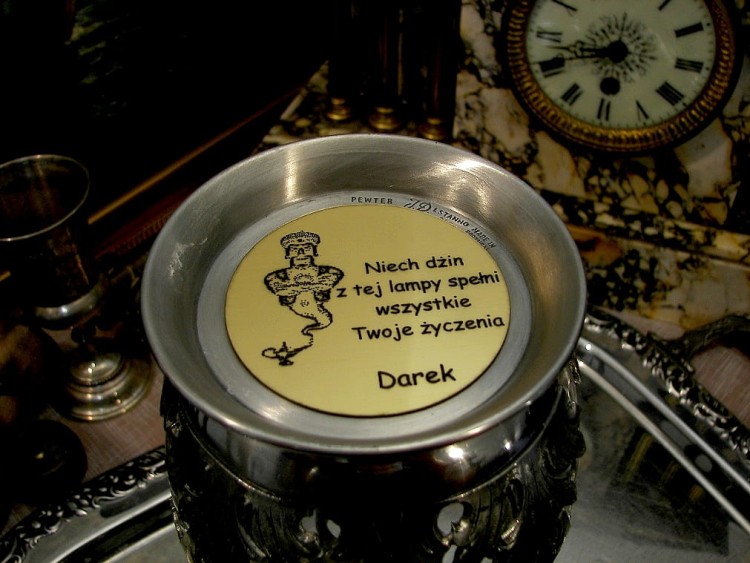 karafka, dzbanek, szkło, flakon, butla, gąsiorek, gąsior, butelka, karafka ozdobna, ozdoby z cyny, pomysły na prezenty, oryginalne prezenty, (7).JPG