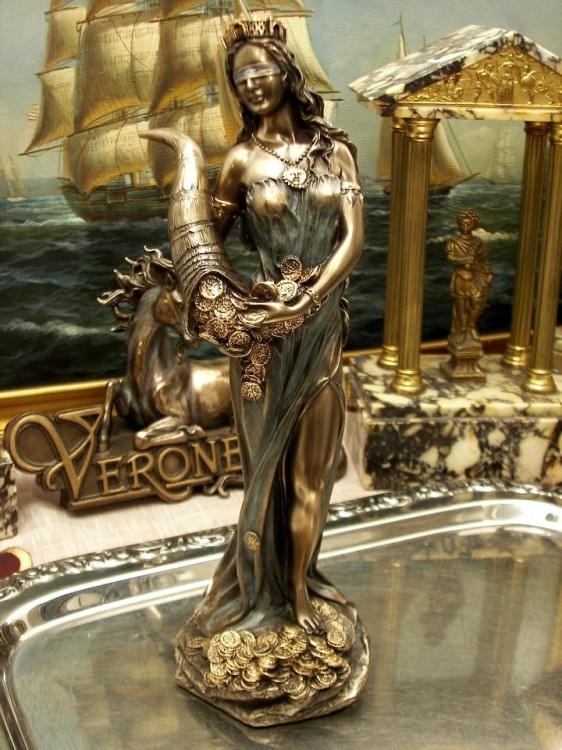 Mitologiczna Fortuna boginie pomyślności