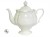 Biały dzbanek Łomonosow Maria Teresa z porcelany Bone China 900 ml, elegancki prezent do klasycznej zastawy