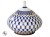 Cukiernica Łomonosow Siatka Kobaltowa 360 ml z porcelany Bone China i dekoracyjnymi złoceniami