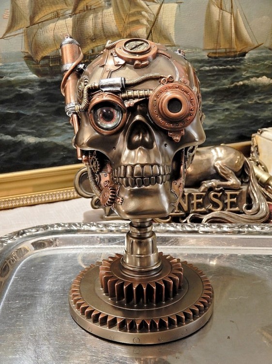Prezent dla steampunk owca mechaniczna czaszka
