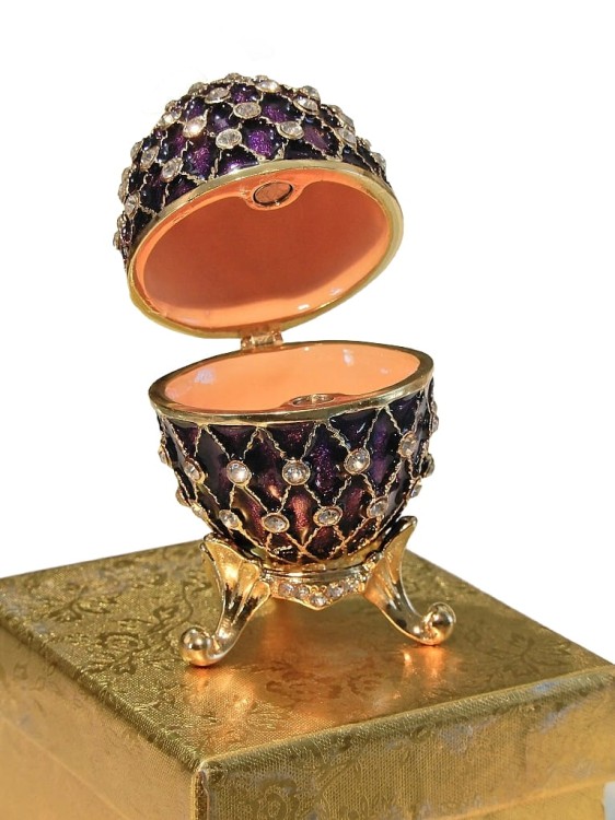 Ekskluzywny drobiazg jajko niespodzianka w stylu Faberge