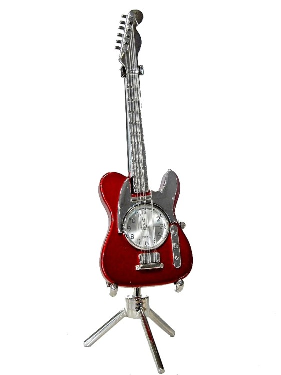 model gitara elektryczna z zegarkiem