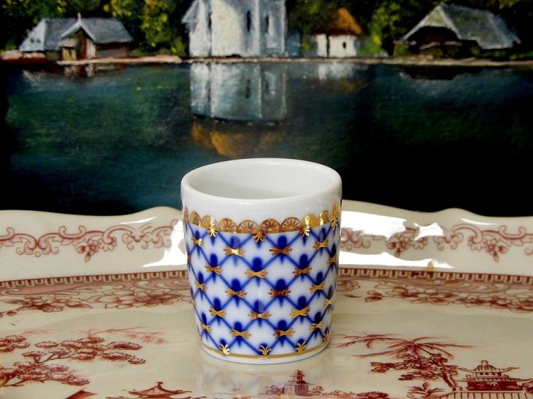 kieliszek do wódki imperial porcelain Łomonosow