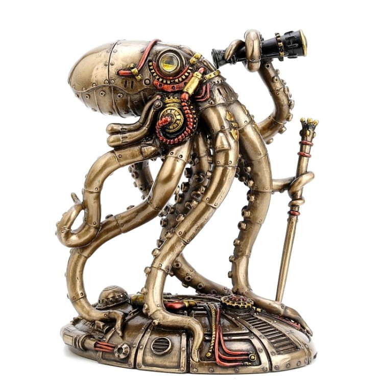 Komiczna ośmiornica steampunk na prezent