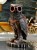 Figurka sowy w goglach styl steampunk