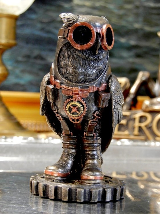 sowa prezent dla nauczyciela steampunk