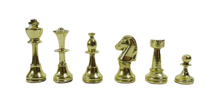 staunton bogate złote piony do szachów