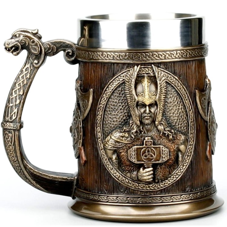 kufel z wikingiem Thor na prezent dla piwosza