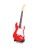 Mini gitara w stylu Mark Knopfler z drewna mahoniowego, dekoracja dla gitarzysty i fana rockowej muzyki.