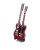 Model mini gitary 15 cm ze stojakiem, ciekawy prezent dla miłośnika gitar i klasycznej muzyki rockowej.