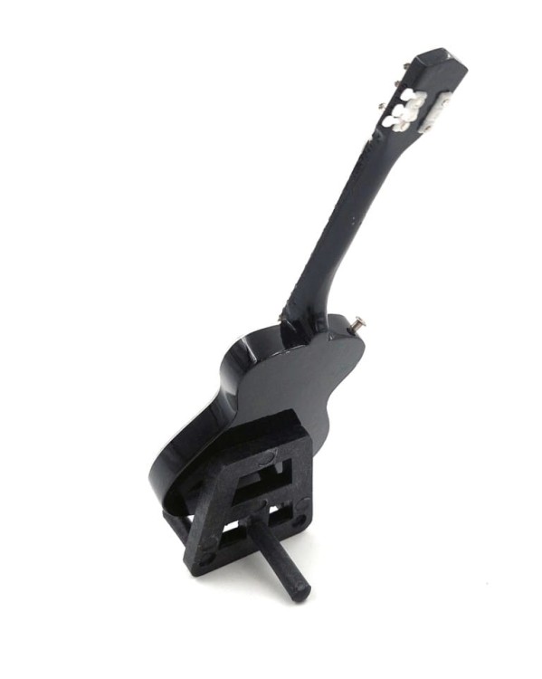Ręcznie wykonana mini gitara w skali 1:6, ozdoba półki, biurka lub kolekcji związanej z muzyką.