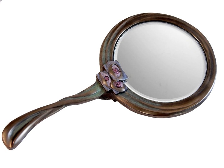 secesyjne lusterko ręczne Veronese