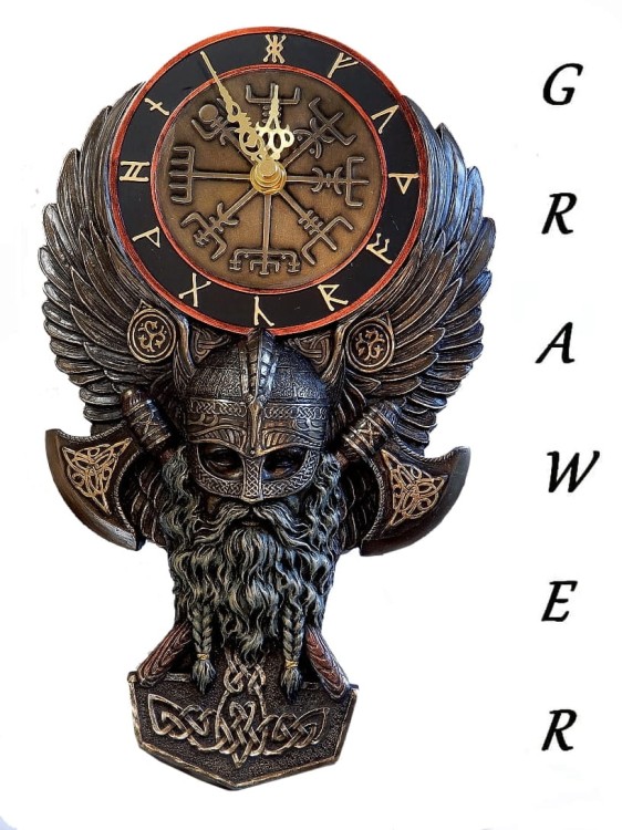 Niezwykły zegar ścienny Wikingowie