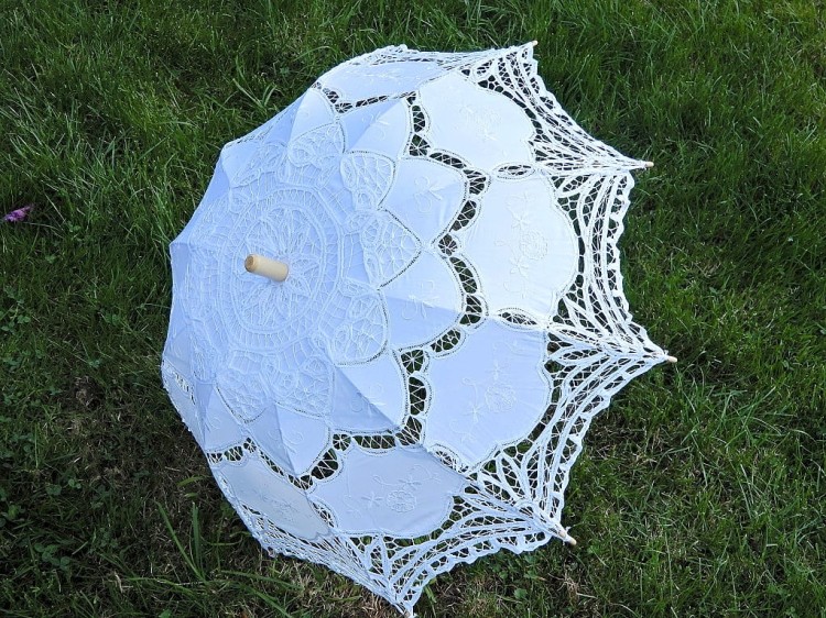 przeciwsłoneczna parasolka bambusowa