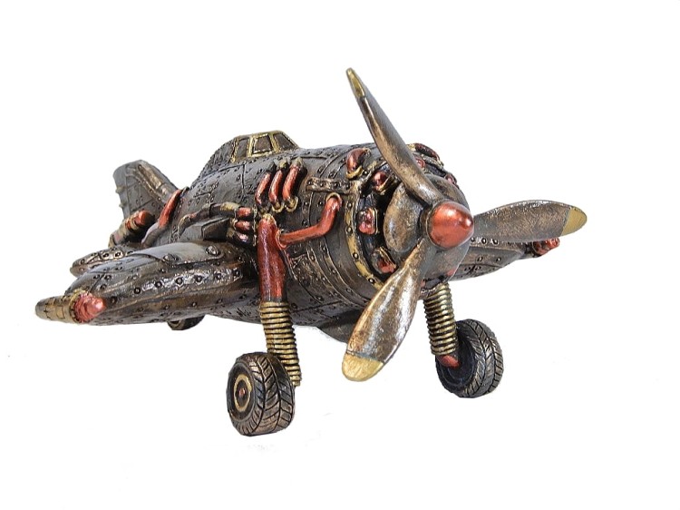 samolot w stylu steampunk na prezent