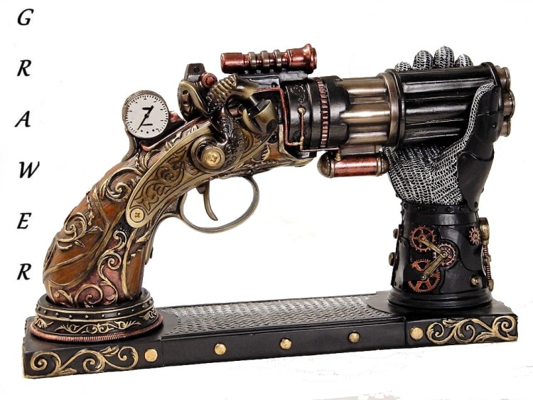 rewolwer w stylu steampunk Veronese