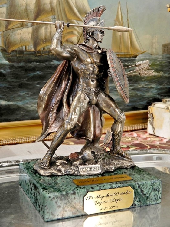 Leonidas figurka prezent dla szefa, wojownika