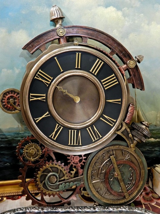 zegar dla astronoma steampunk