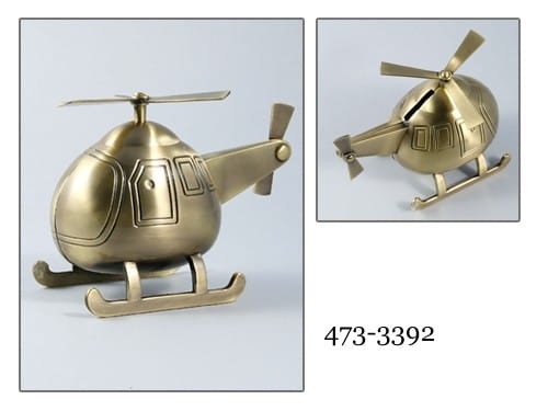 skarbonka helikopter złoty
