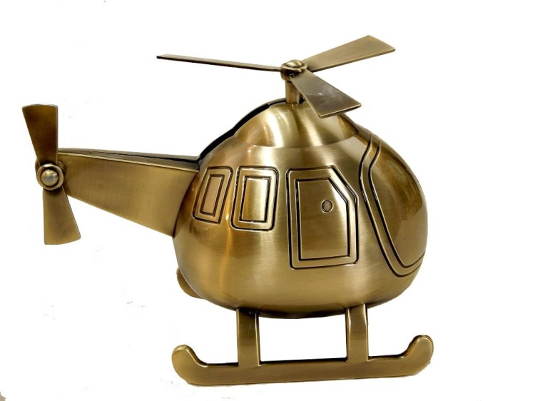skarbonka złoty helikopter