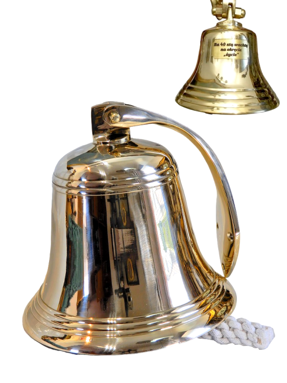 dzwon mosiężny duży obozowy