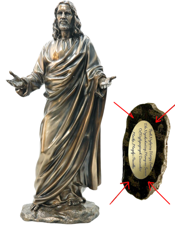 Figurka Jezus Chrystus z otwartymi ramionami na prezent dla babci