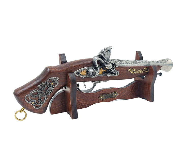 pistolet skałkowy dekoracja gabinetowa