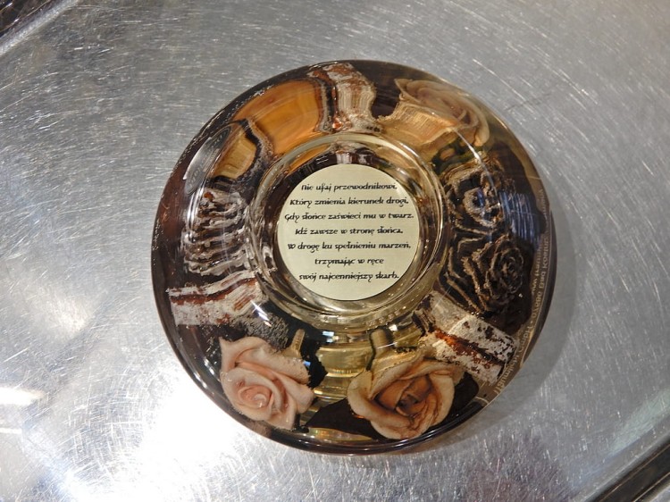 świecznik z dedykacją