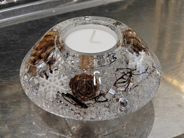 prezent dla mamy zima w szkle