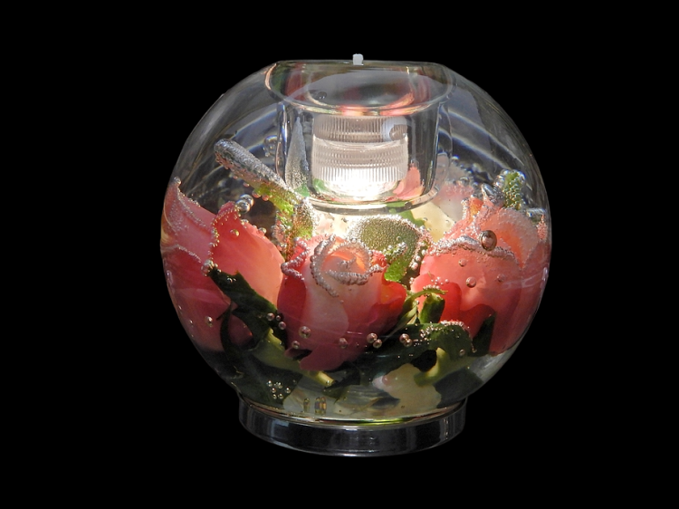 świecznik kula led i i tealight