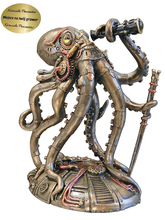 figurka steampunk ośmiornica