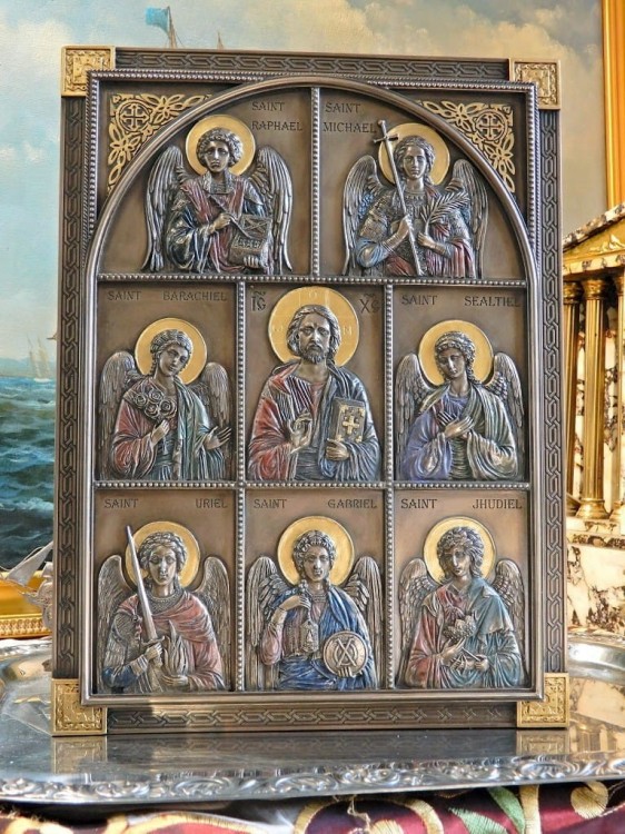 ikona Veronese Chrystus i 7 archaniołów