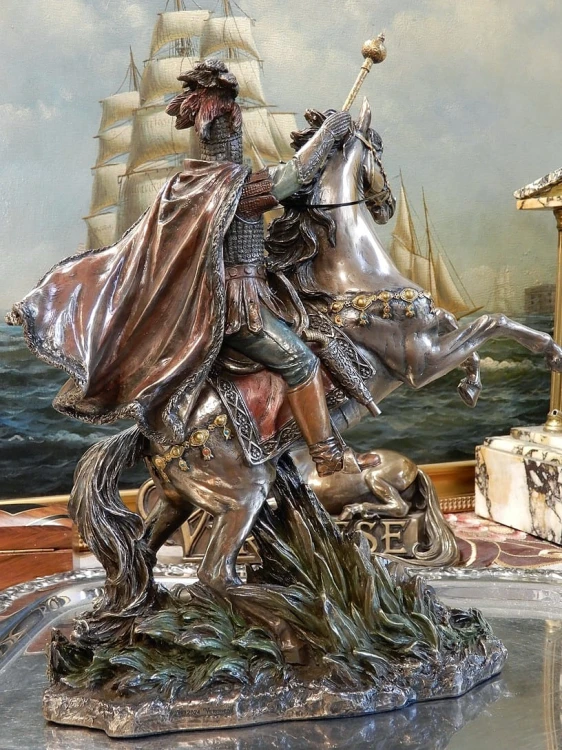 Król Jan III Sobieski na wspiętym koniu