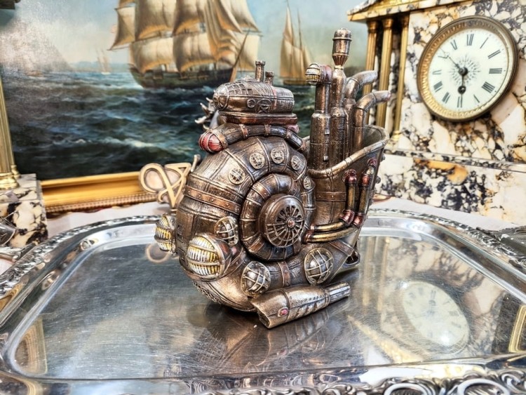 niezwykły statek podwodny steampunk